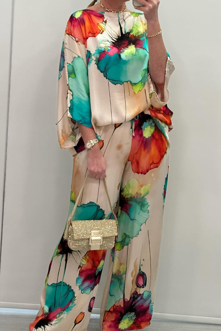 Komfortowy damski strój z wzorem