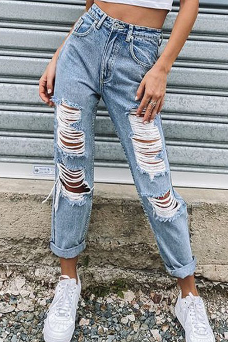 Vintage Jeans with Fringes