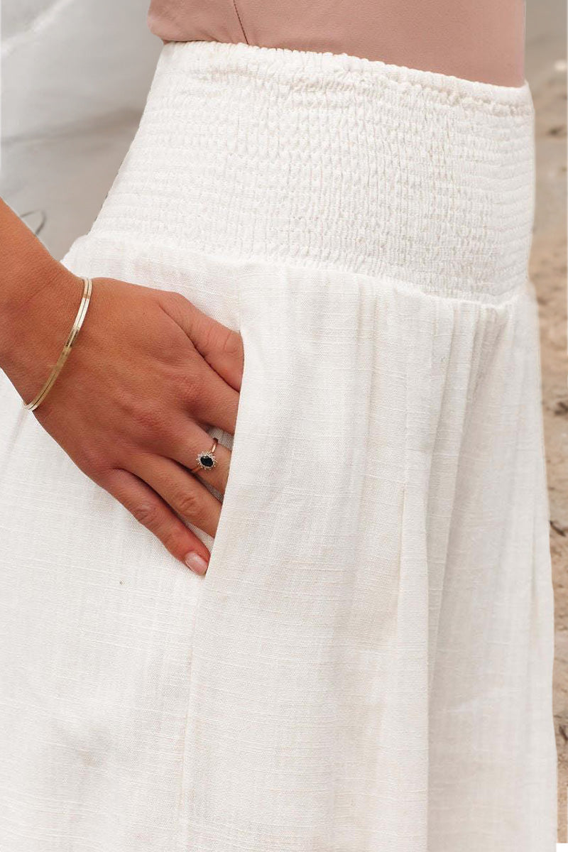 Palazzo Pants with Elastic Waistband for Women