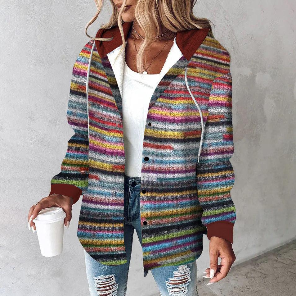 Jaira - Colorful Hooded Sweater