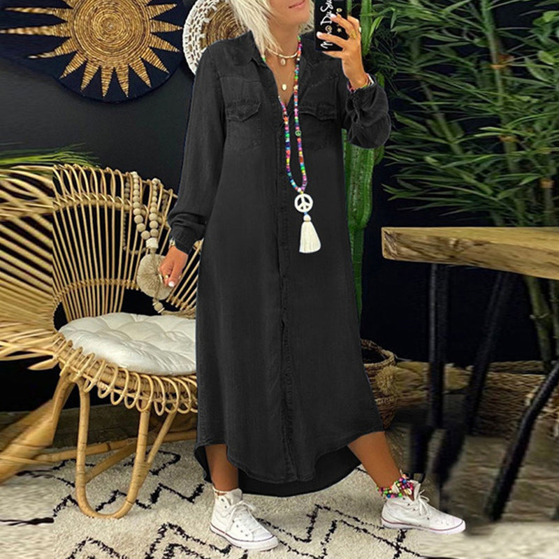 Komfortowa Sukienka Jeansowa