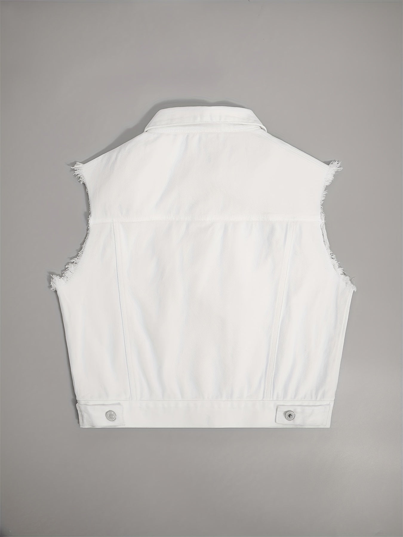 Johanna - Denim Vest with Flap Pockets