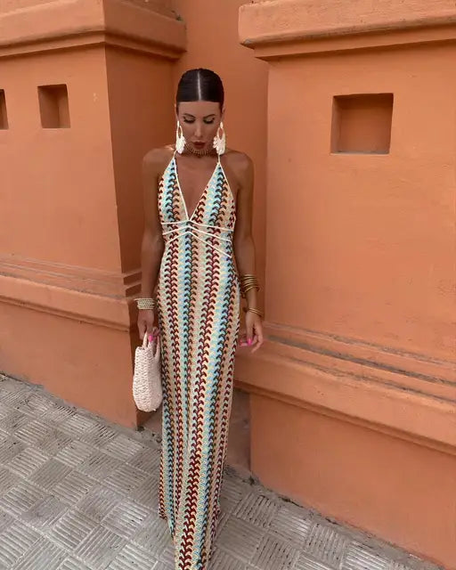 Stylowa damska sukienka plażowa