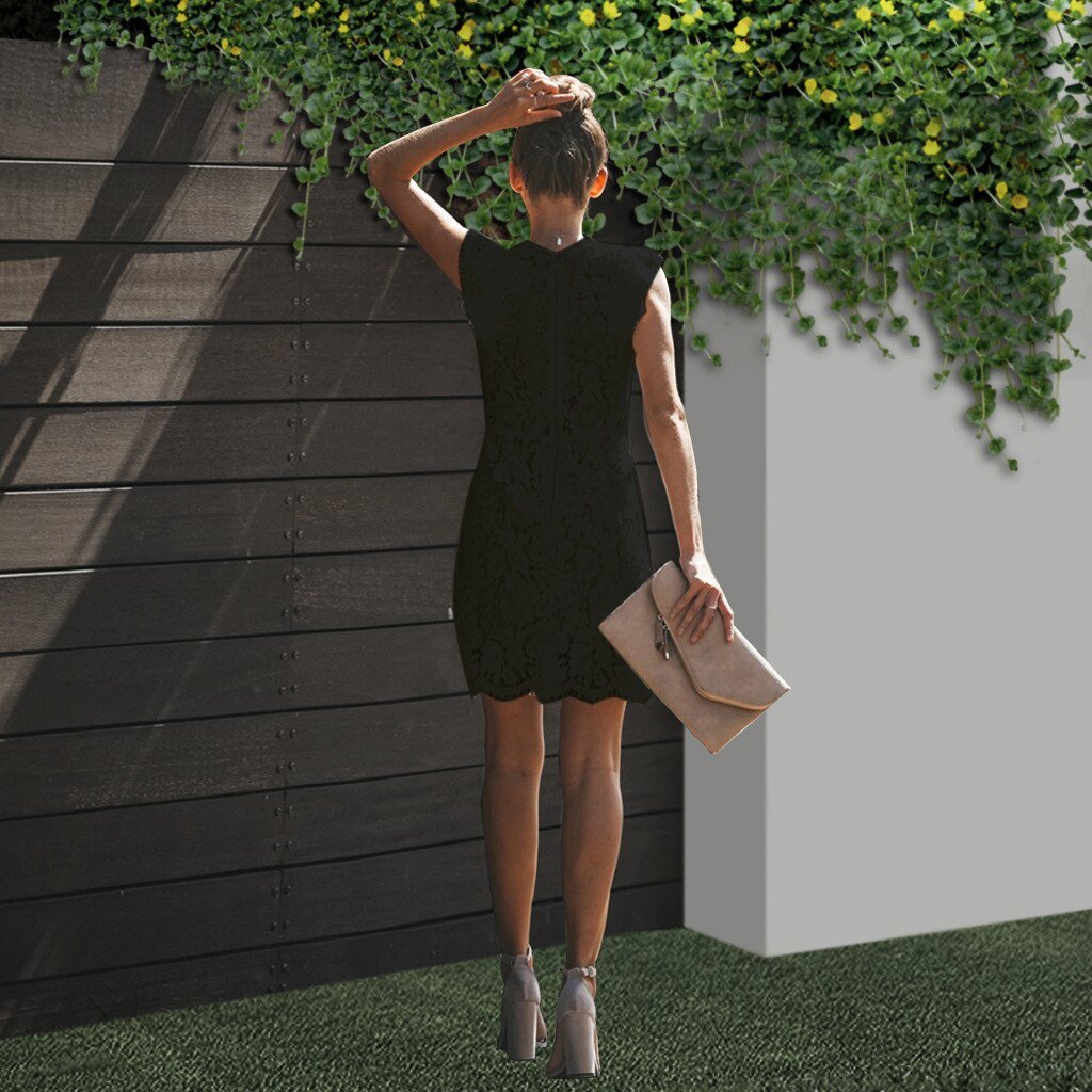 Stylowa koronkowa sukienka