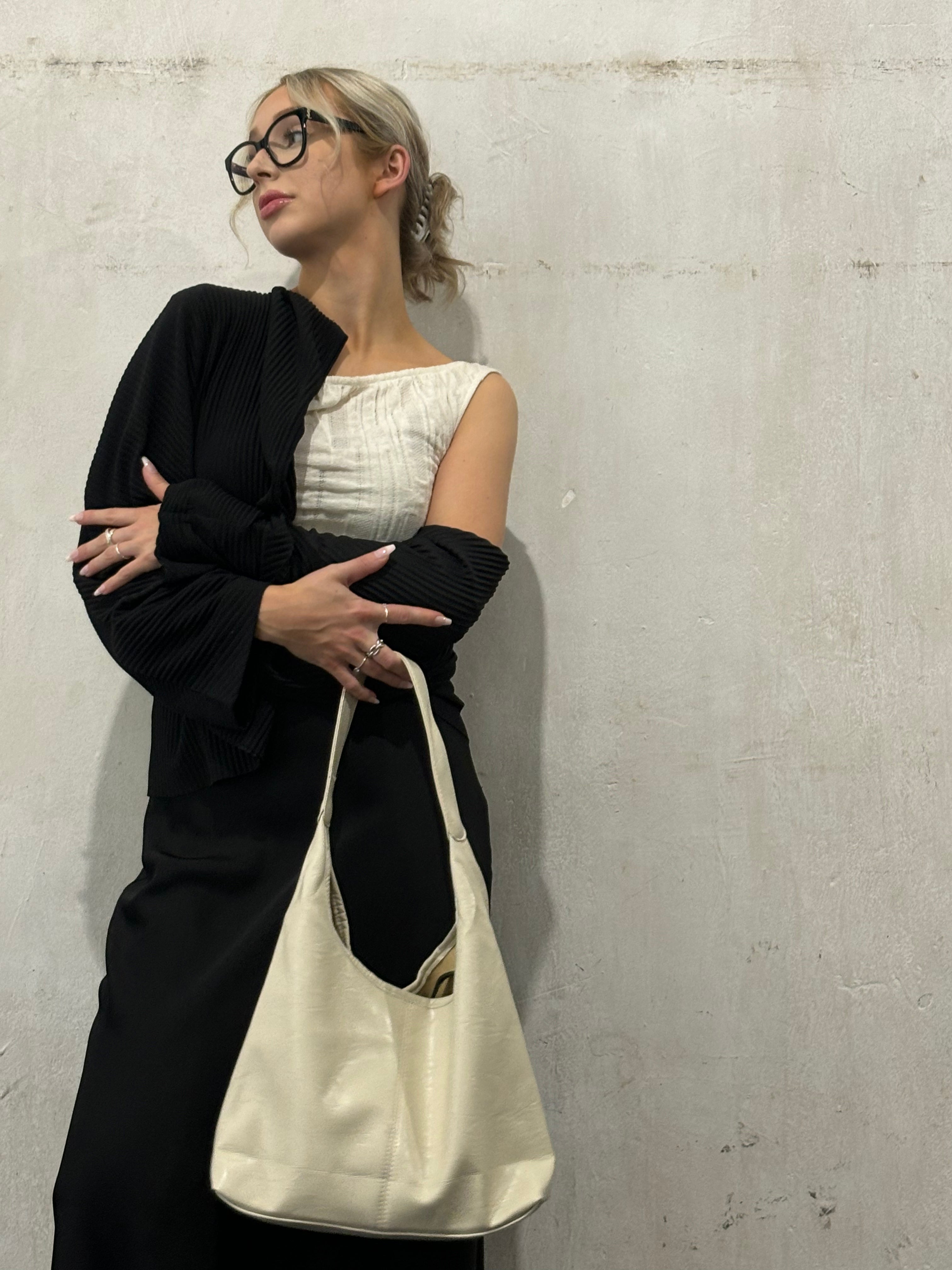 Large Retro Bag in Patinated Leather