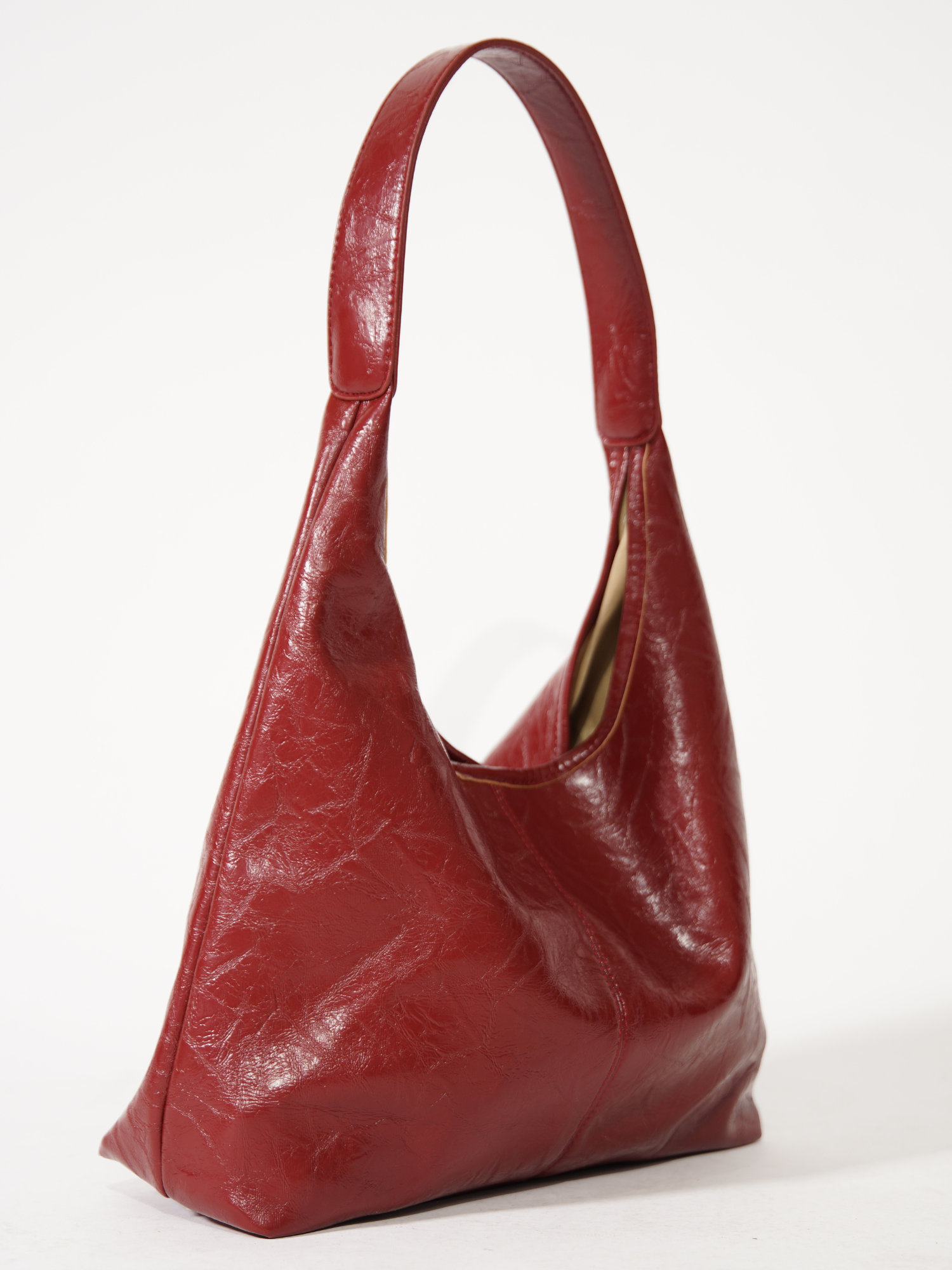 Large Retro Bag in Patinated Leather