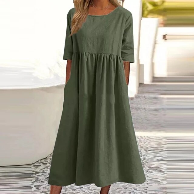 Odira - Stylowa sukienka z bawełny