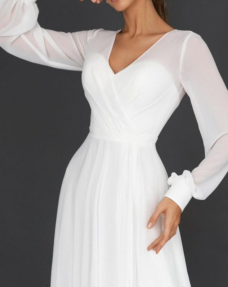 Stylowa sukienka z falbanami