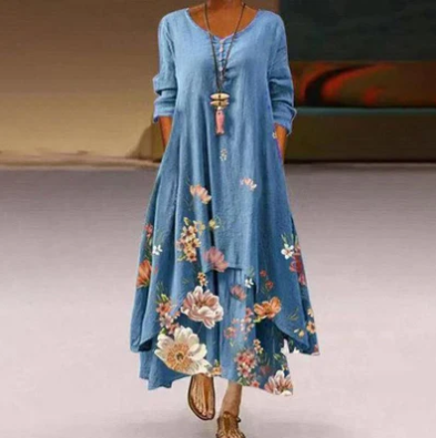 Chic Maxi Sukienka na Letni, Swobodny Styl