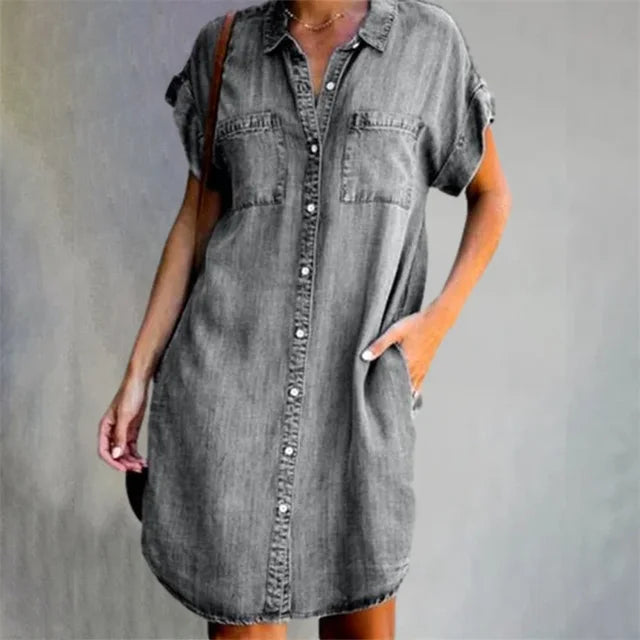 Brise d'Été Collection: "Dagen" Denim Dress