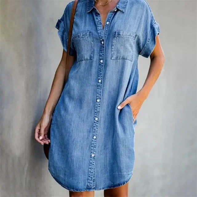 Brise d'Été Collection: "Dagen" Denim Dress