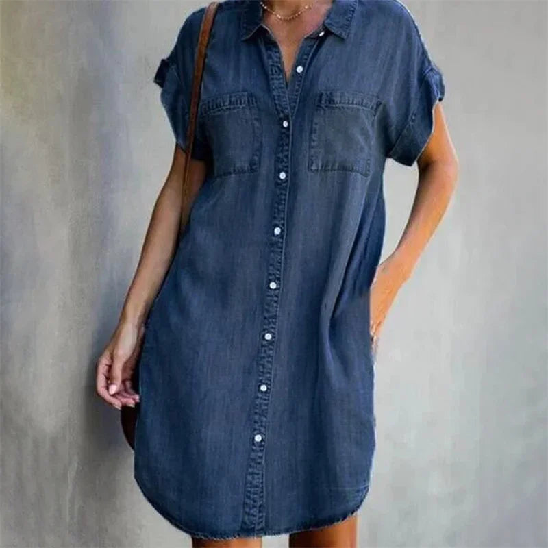 Brise d'Été Collection: "Dagen" Denim Dress