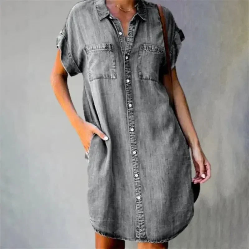 Brise d'Été Collection: "Dagen" Denim Dress