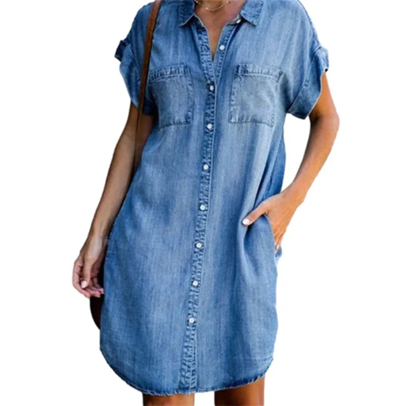 Brise d'Été Collection: "Dagen" Denim Dress