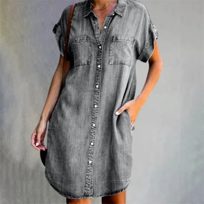 Brise d'Été Collection: "Dagen" Denim Dress