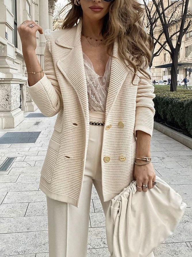Greta - Women's Beige Blazer