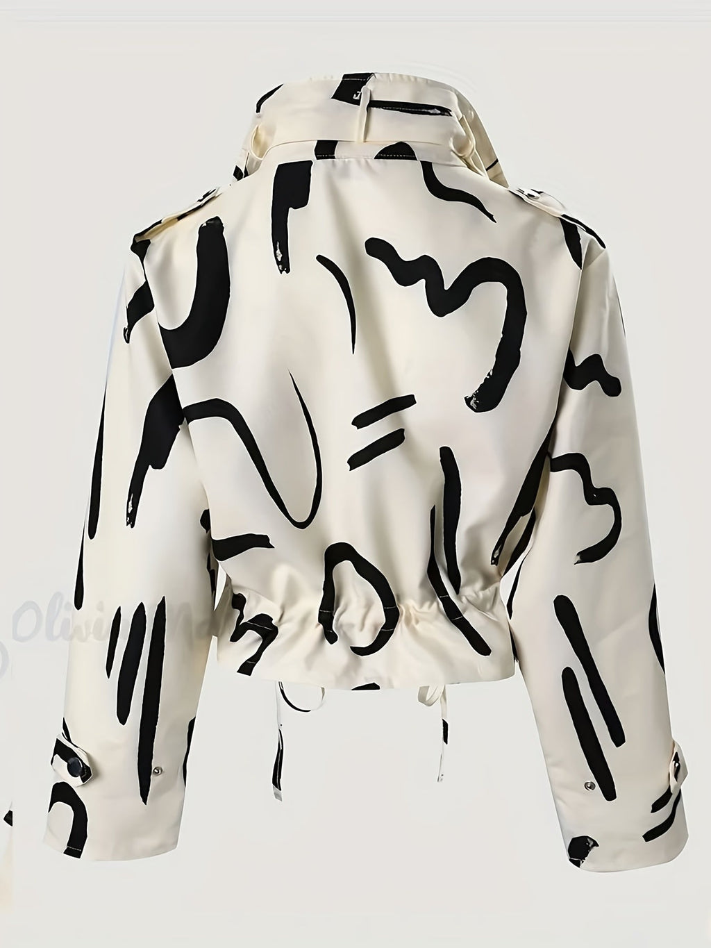 Stylowa damska kurtka z wysokim kołnierzem