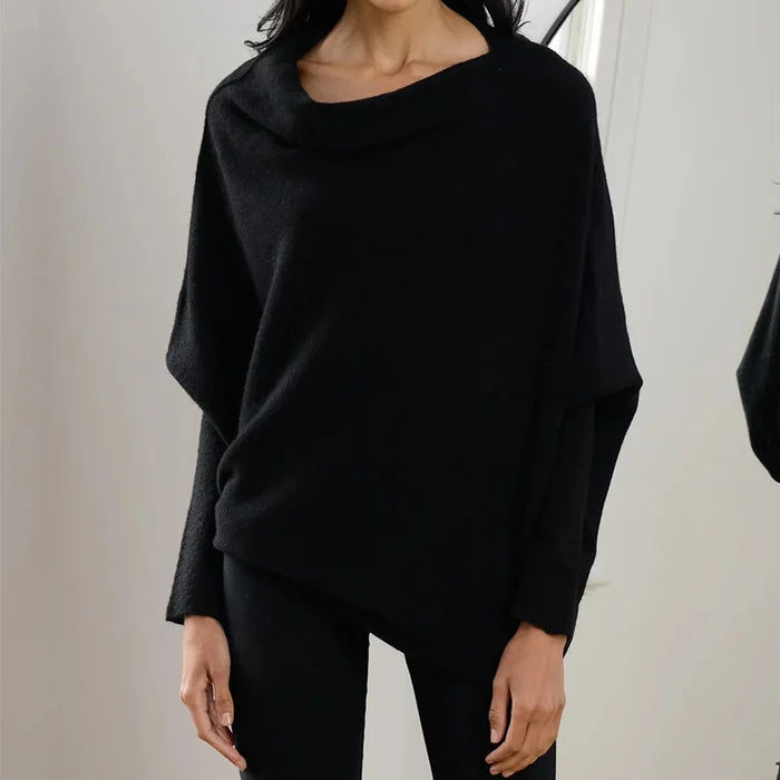 Asymmetrical Paulina Sweater with Draping