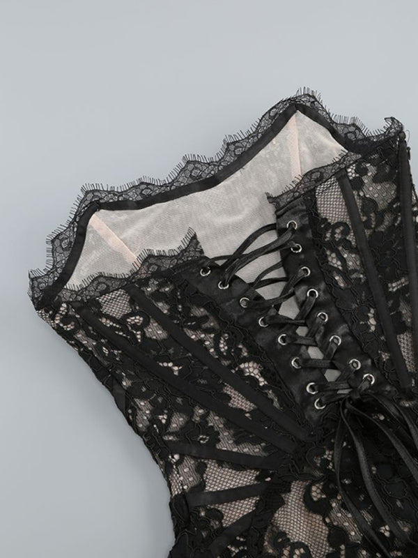 Stylowa Mini Sukienka z Koronkowym Wykończeniem