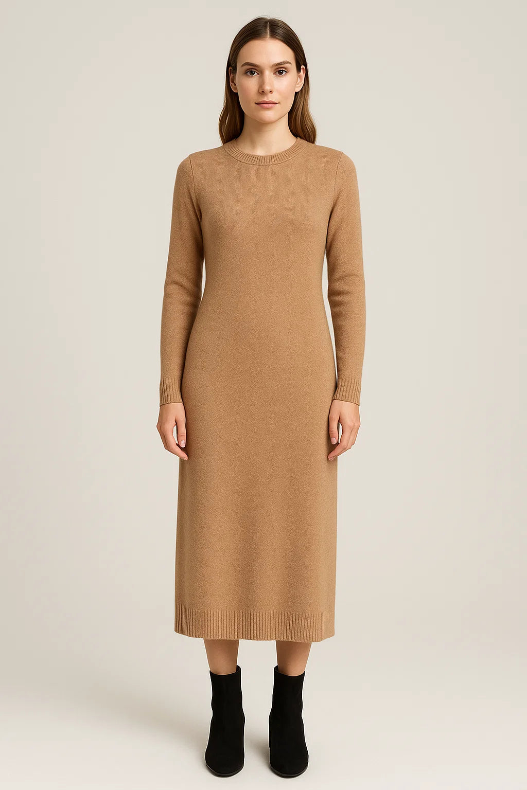 Nora – Dzianinowa sukienka midi