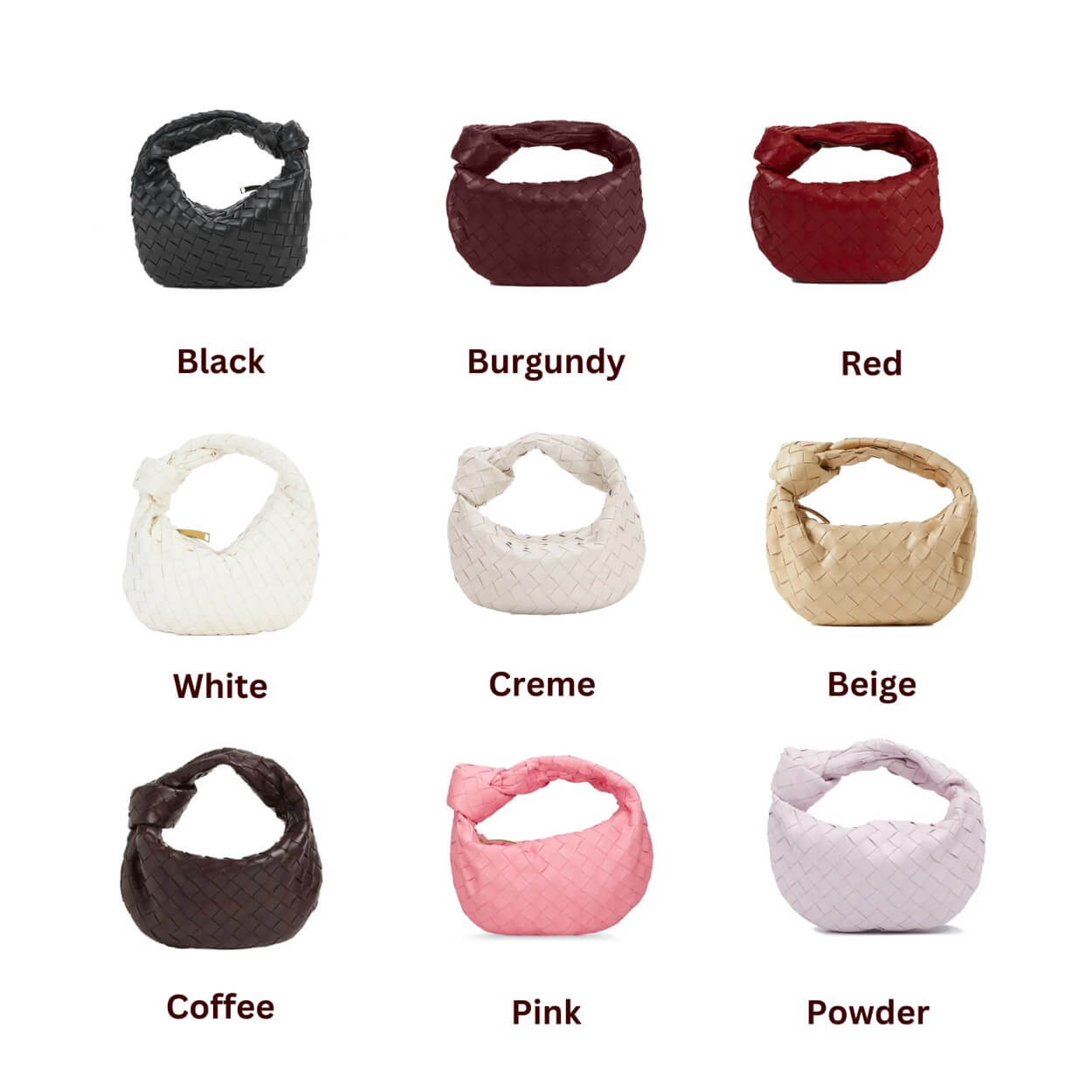 Stylowa torebka z plecionym wzorem